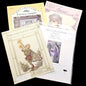 4 CROSS STITCH CHART LOT:  HEAVEN & EARTH DRAGONESS, DESIREE, FAIRY     BM0