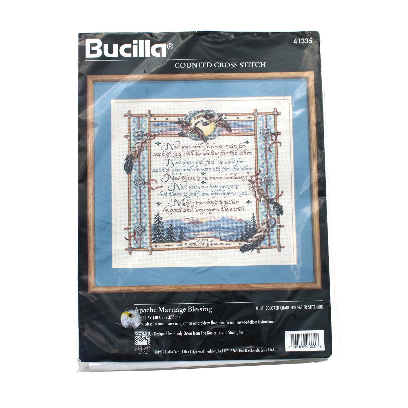 BUCILLA CROSS STITCH KIT:  APACHE MARRIAGE BLESSING   BM1