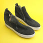 PREOWNED STEVE MADDEN CARLEN WOMENS SHOES SIZE 6: HIGH TOP SNEAKER OLIVE    JA0