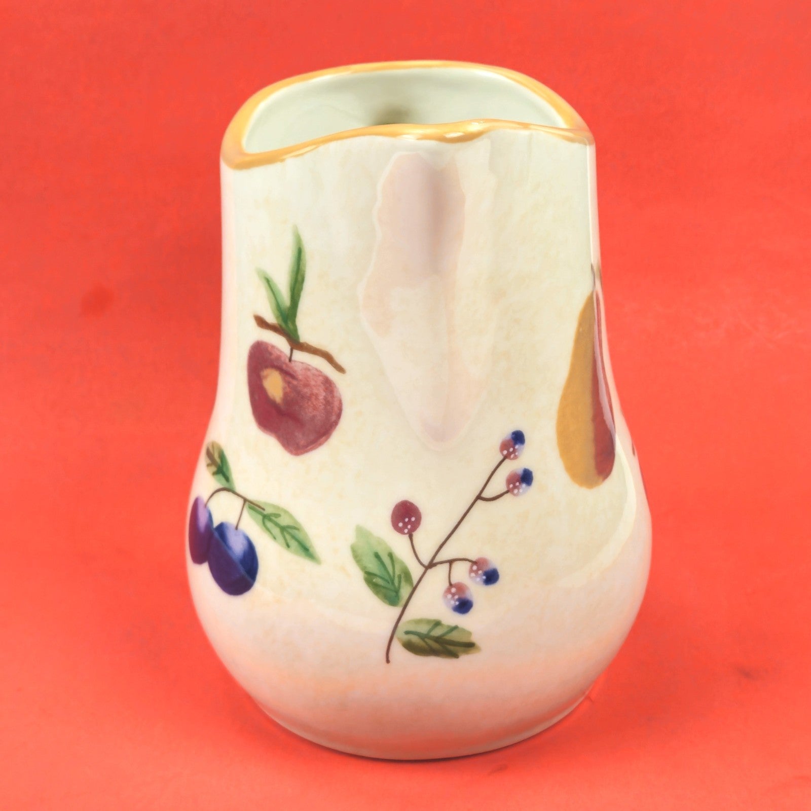 LONGABERGER FRUIT MEDLEY VITRIFIED POTTERY PITCHER4