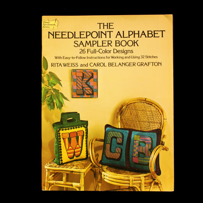 NEEDLEPOINT CROSS STITCH ALPHABET CHART LOT:  32 DIFFERENT TYPES   BM3