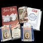 6 MINI CROSS STITCH KIT LOT:  FLOWER, BIRTHDAY, CHECK BOOK COVER, PSU, BOXES  BM0