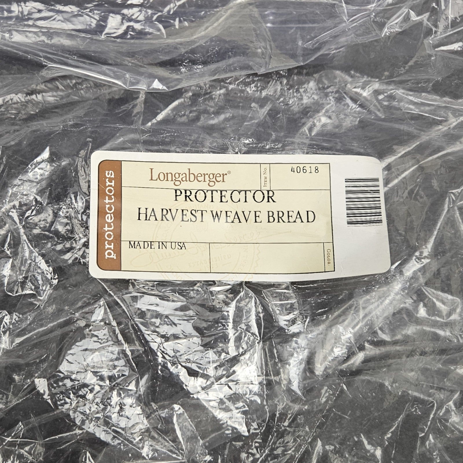 LONGABERGER PROTECTOR ONLY FOR HARVEST WEAVE BREAD BASKET  #406181