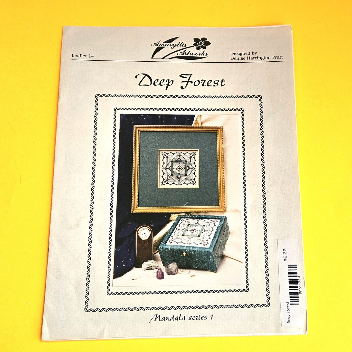 3 NEEDLEPOINT STITCH GUIDE / CHART: ABSTRACT DESIGNS BOX TOP, PILLOW INSERT   BM2