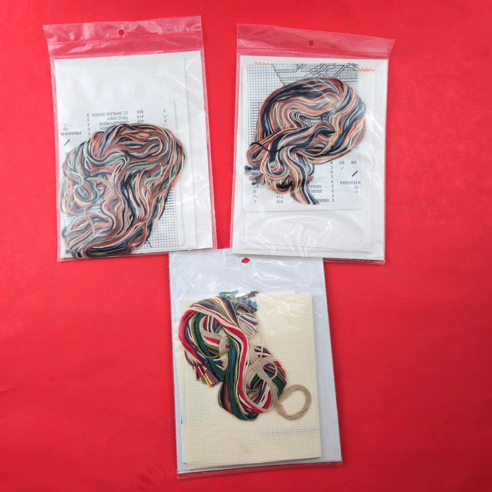 3 SMALL COUNTED CROSS STITCH KIT LOT: SOUTHWESTERN THEME   BM1