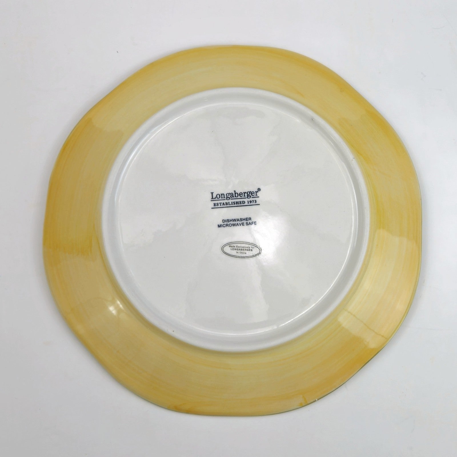 LONGABERGER 9" LUNCHEON PLATE: MAJOLICA GARDEN2