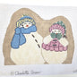 NEEDLEPOINT OR LATCH HOOK RUG CANVAS:   SNOWMAN COUPLE   GG0