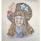 HP NEEDLEPOINT CANVAS:  CHILD WITH FLORAL BONNET      BM0