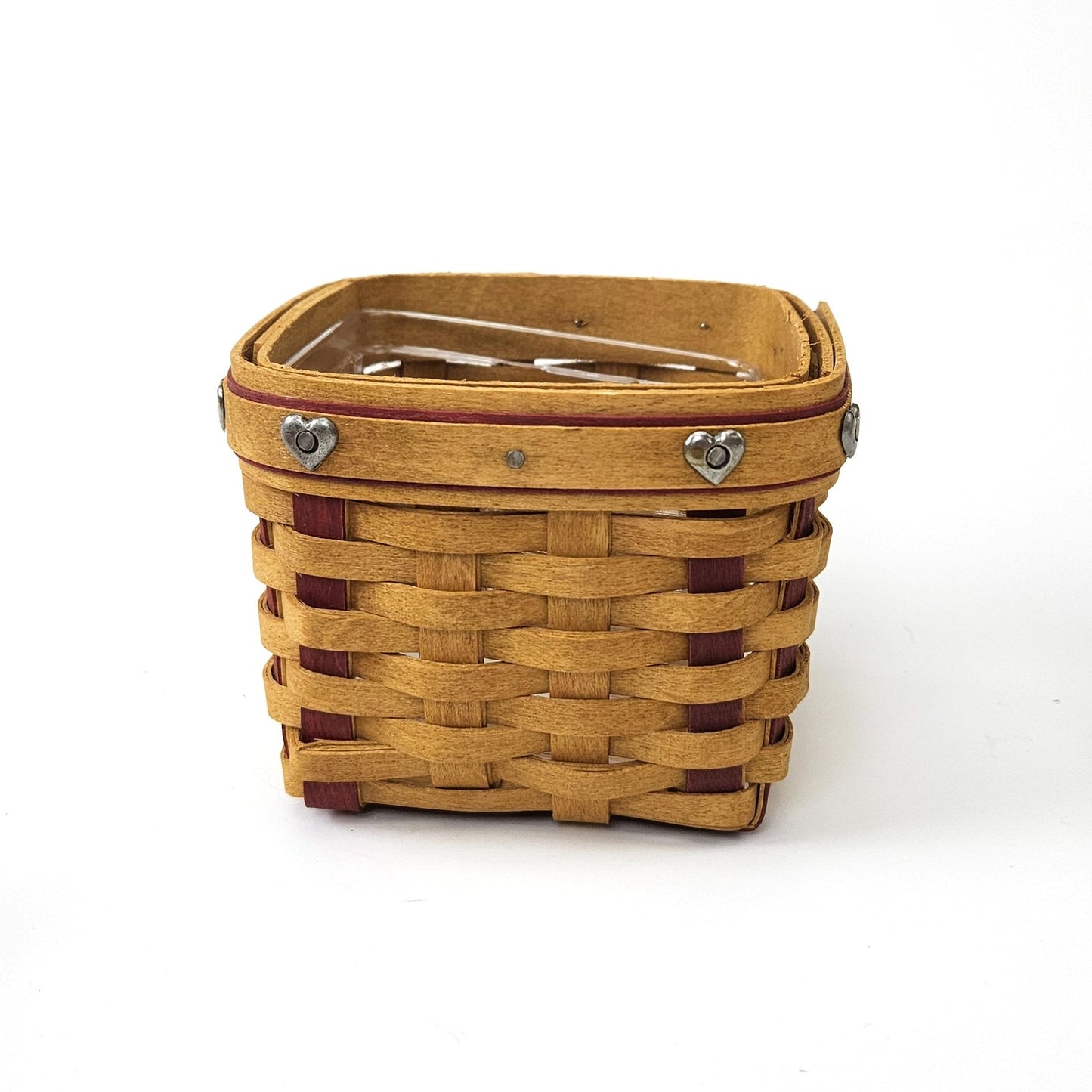 2002 LONGABERGER SMALL SWEETEST GIFT SWEETHEART BASKET SET:  RING BOX2