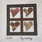 MINDY NEEDLEPOINT CANVAS:  VICTORIAN HEARTS 2218   BM0