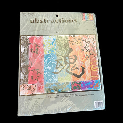 CANDAMAR DESIGNS ABSTRACTIONS CROSS STITCH KIT:  SOUL    BM0