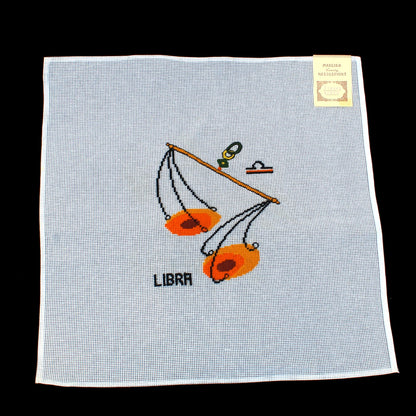MADEIRA LUXURY PREWORKED NEEDLEPOINT CANVAS:  ASTROLOGY ZODIAC SIGN LIBRA  BM1