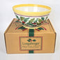 RETIRED LONGABERGER POTTERY:  CHRISTMAS AMERICAN HOLLY LG SERVING BOWL  NIB0