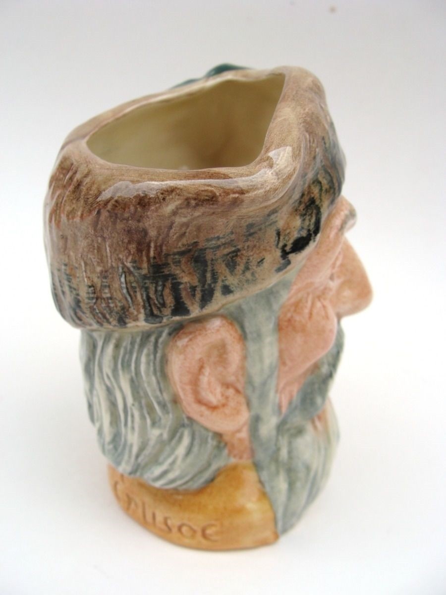 ROYAL DOULTON CHARACTER SMALL JUG: ROBINSON CRUSOE D6539 W/FOOT NO BOX     KM1