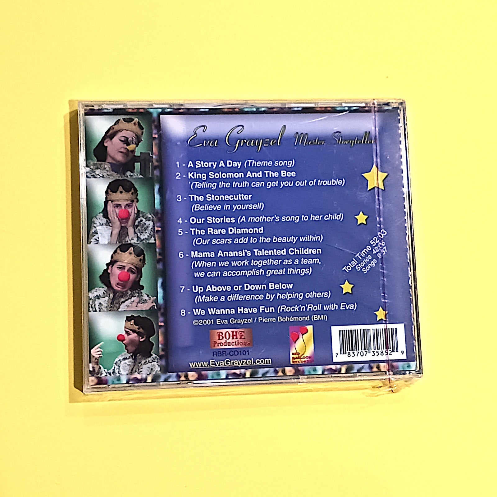 2001 A STORY A DAY BY EVA GRAYZEL  CD:  LIFE ENRICHING STORIES   NEW    LF1