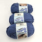 3 SK VINTAGE CARON SAYELLE 6 KNITTING CROCHET RESCUE YARN:  FEDERAL BLUE   LF0