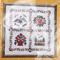 THE CREATIVE CIRCLE STAMPED EMBROIDERY KIT:  0618 TRADITIONAL AMERICANA     LF0