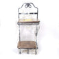 LONGABERGER WROUGHT IRON STACK RACK W/ WOOD SHELVES & 3 HOOKS    NIB0
