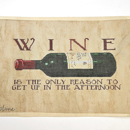 SANDRA GILMORE NEEDLEPOINT CANVAS:  WINE  BM0