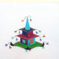 BEAU GESTE HAND PAINTED NEEDLEPOINT CANVAS:  WHIMSICAL HEADWEAR     BM0