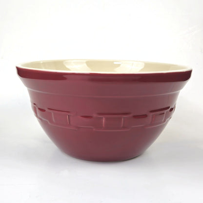 LONGABERGER VITRIFIED POTTERY:  WOVEN TRADITIONS PAPRIKA EXTRA LARGE MIXING BOWL1