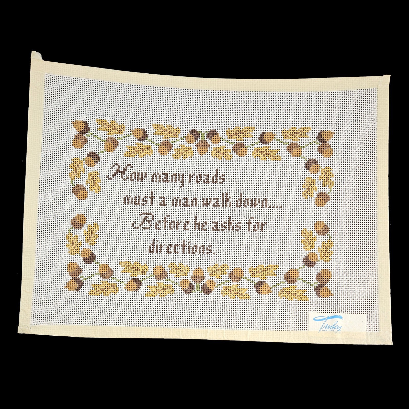 TRUBEY DESIGNS NEEDLEPOINT CANVAS:  DIRECTIONS        BM1