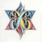 NEEDLEPOINT CANVAS:  FLAMING STAR OF DAVID     BM0