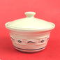 RETIRED LONGABERGER POTTERY:  1 PINT LIDDED CASSEROLE DISH0