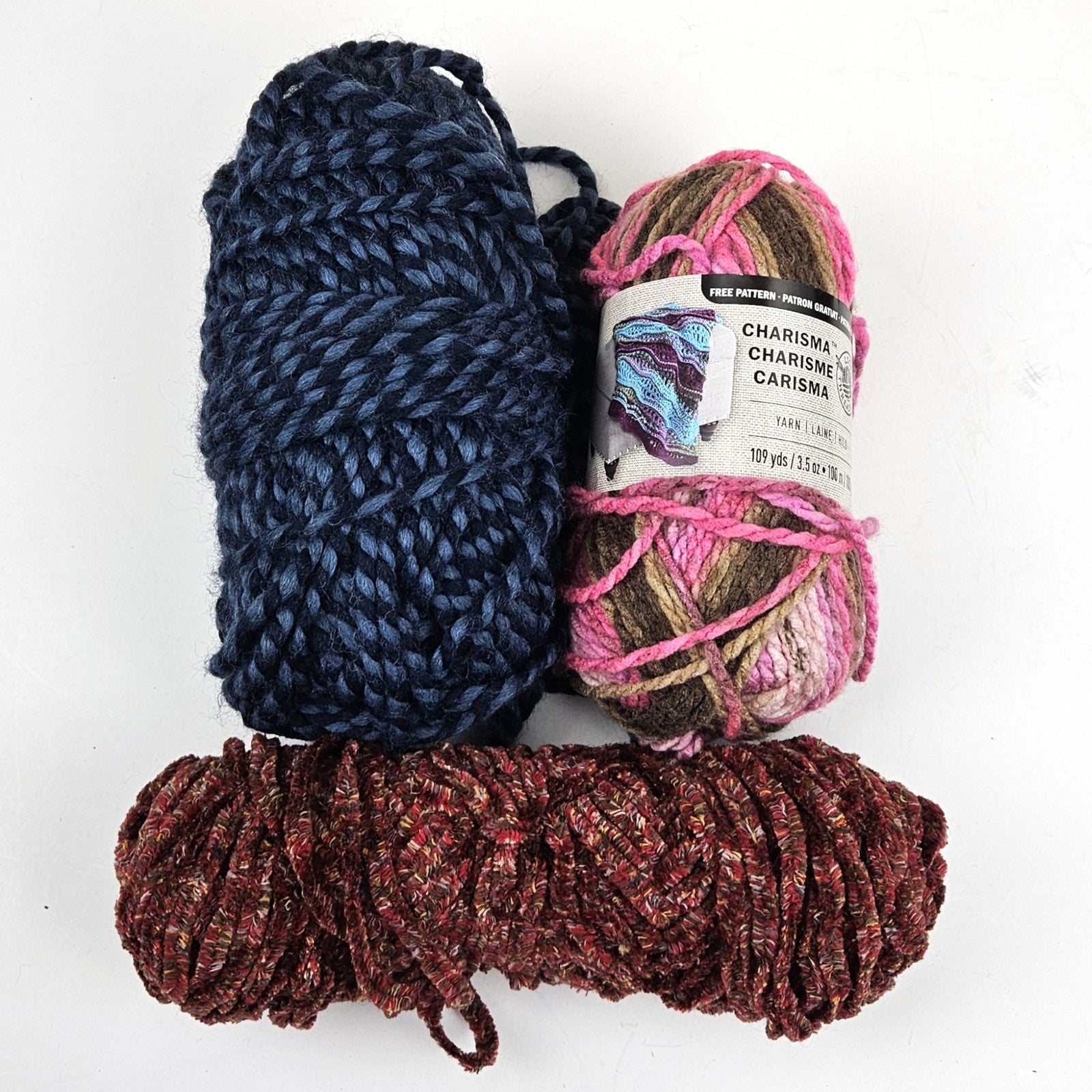 14 OZ  BULKY YARN LOT:  LOOPS & THREADS CHARISMA0