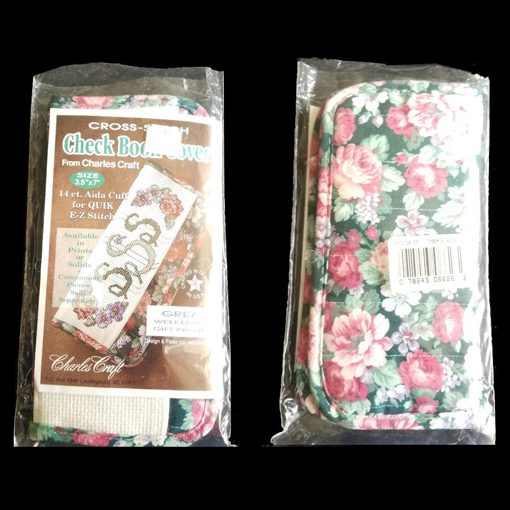 6 MINI CROSS STITCH KIT LOT:  FLOWER, BIRTHDAY, CHECK BOOK COVER, PSU, BOXES  BM4