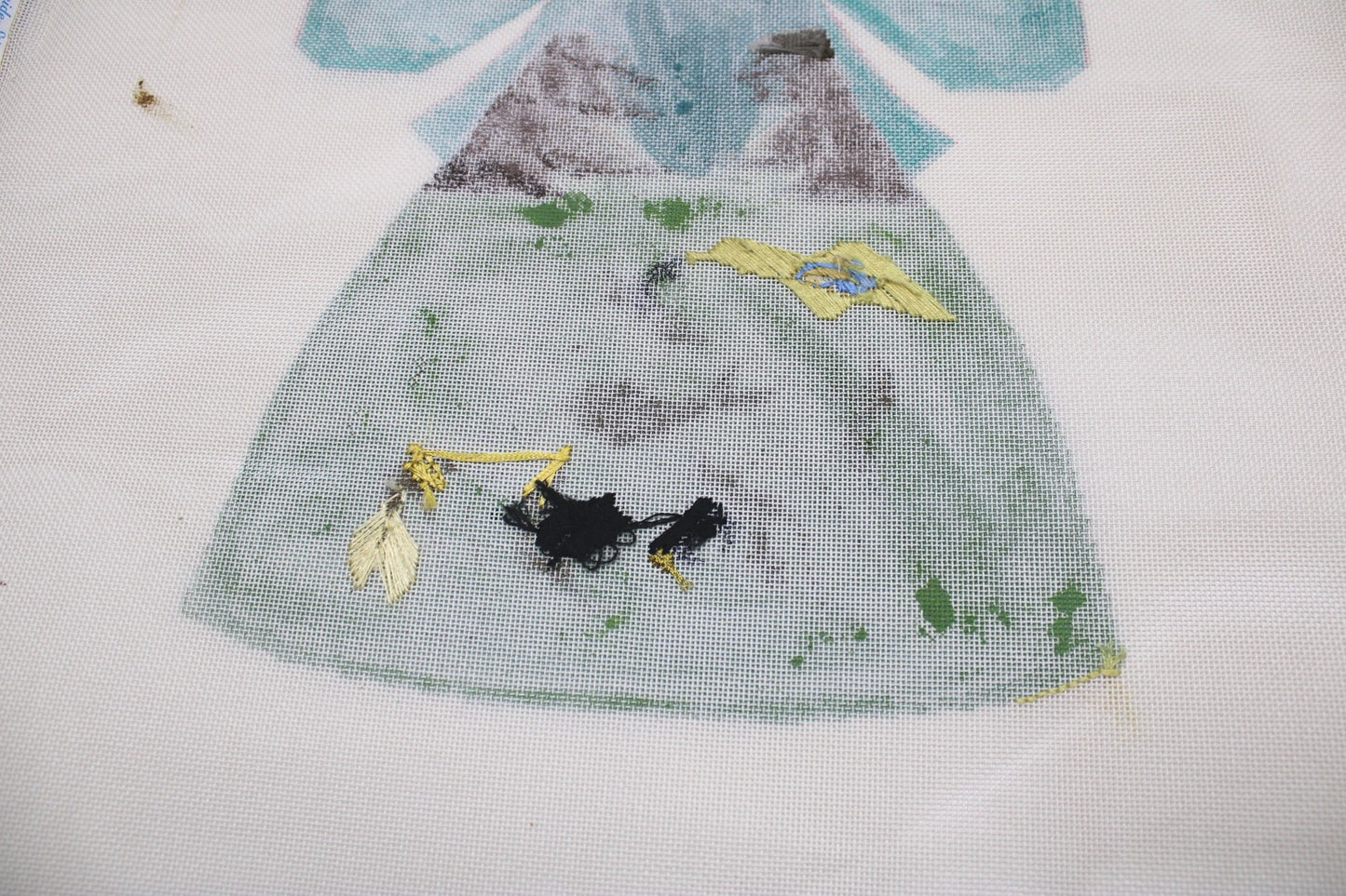 FABULOUS HAND PAINTED NEEDLEPOINT CANVAS: GEISHA ASIAN / ORIENTAL THEME     BM4