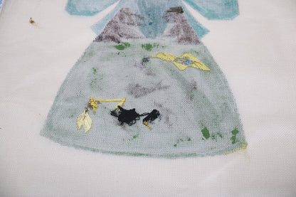 FABULOUS HAND PAINTED NEEDLEPOINT CANVAS: GEISHA ASIAN / ORIENTAL THEME     BM4
