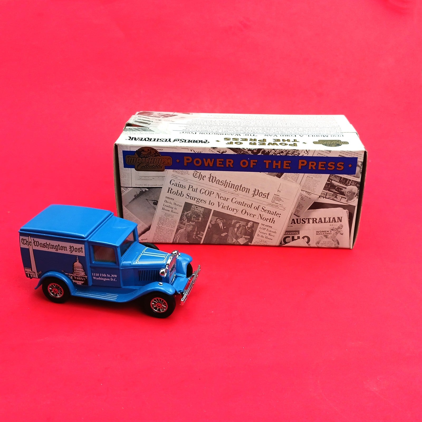MATCHBOX POWER OF THE PRESS COLLECTIBLE: 1930 FORD VAN WASHINGTON POST YPP-08 FM0