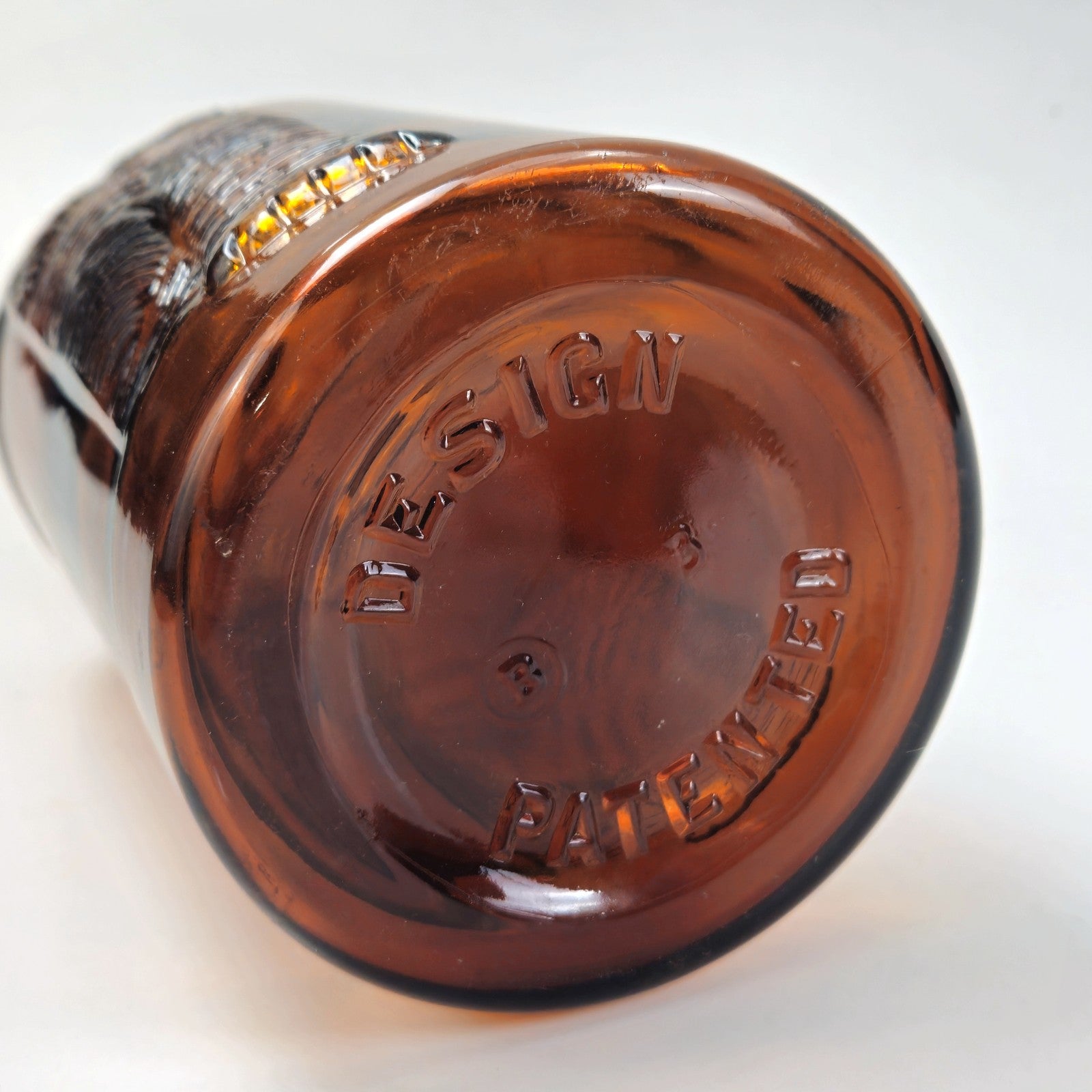 1930s AMBER ELEPHANT BROCKWAY BOTTLE LOT:  CLOROX?6