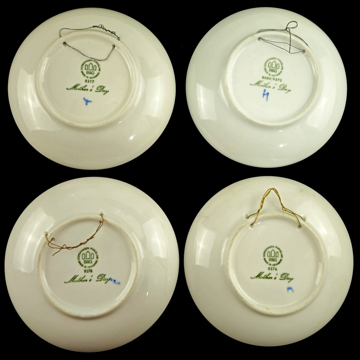 8 BING & GRONDAHL B & G MORS DAG MOTHER'S DAY PLATE LOT:  1971 - 19785