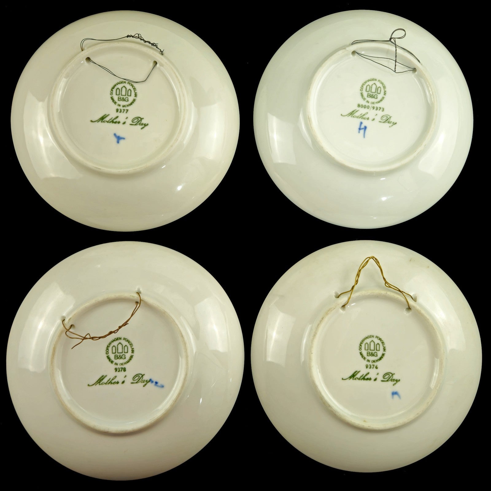 8 BING & GRONDAHL B & G MORS DAG MOTHER'S DAY PLATE LOT:  1971 - 19785