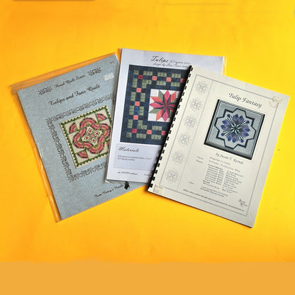 3 NEEDLEPOINT STITCH GUIDES:  TULIPS SPRING THEME  BM0