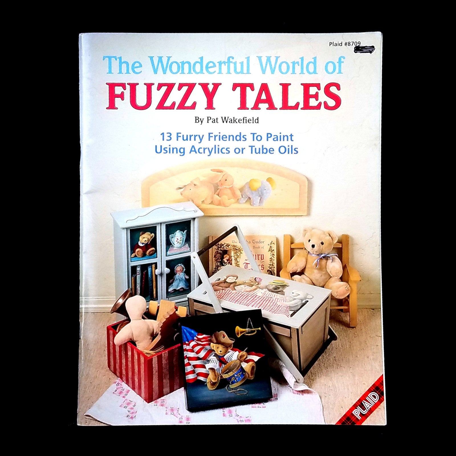 WONDERFUL WORLD OF FUZZY TALES PAINTING DESIGNS:  BEAR, TRAIN, CAT,    LF0