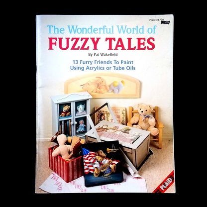 WONDERFUL WORLD OF FUZZY TALES PAINTING DESIGNS:  BEAR, TRAIN, CAT,    LF0