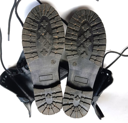 JACK SKELLINGTON NIGHTMARE BEFORE CHRISTMAS GOTH PUNK BOOTS WOMEN 6       LF1