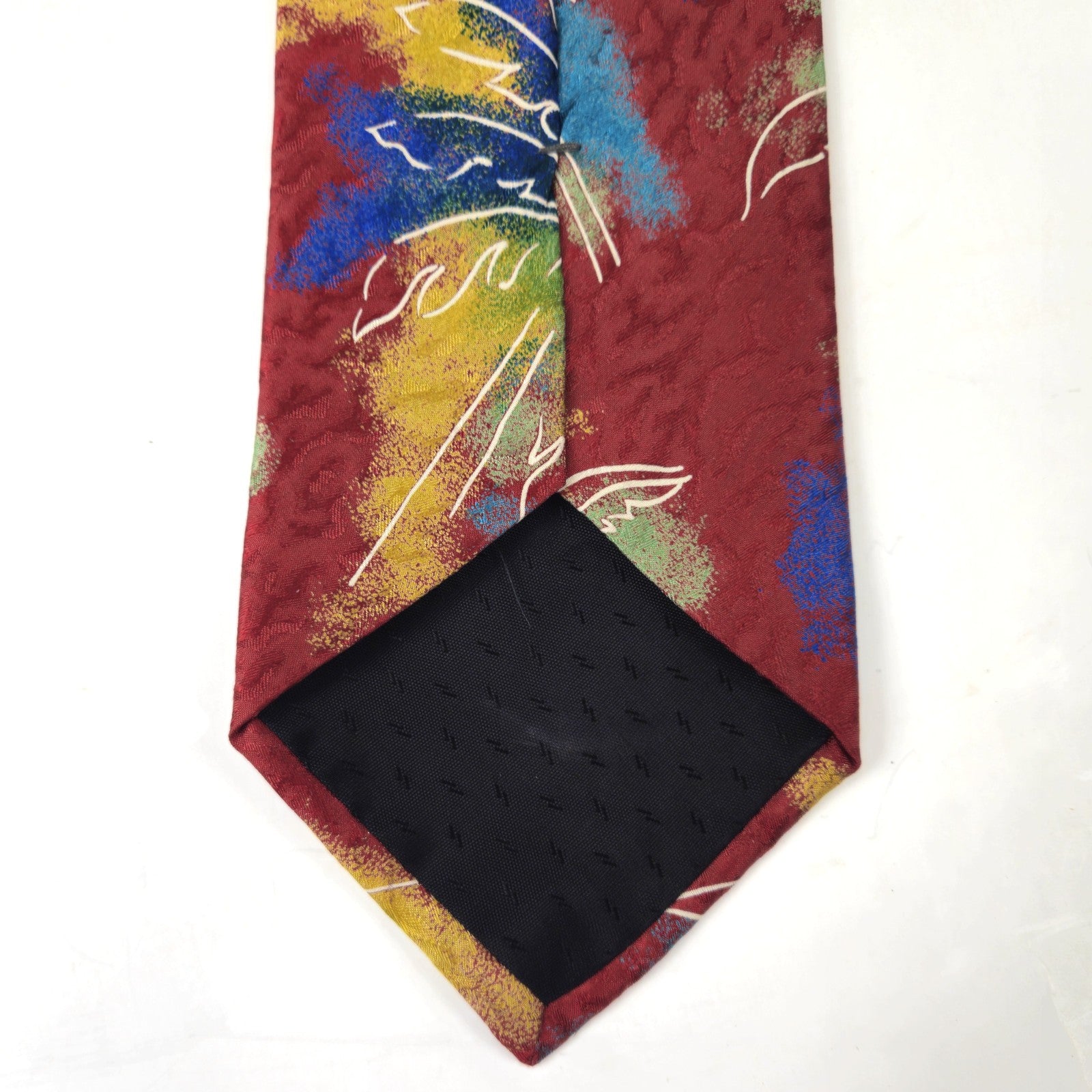 PREOWNED MBP MEN'S SILK TIE NECKTIE:  MULTICOLOR PALM TREE1