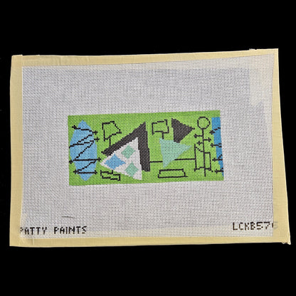 PATTY PAINTS HP NEEDLEPOINT CANVAS:  ABSTRACT RETRO DESIGN INSERT      BM0