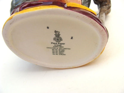 ROYAL DOULTON CHARACTER SMALL JUG: PIED PIPER D6462  NO BOX     KM6