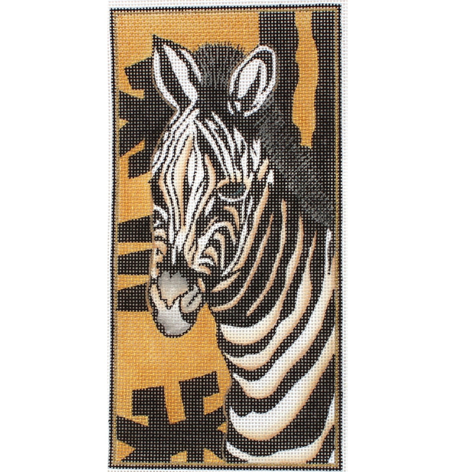 NEEDLEPOINT CANVAS DIST BY JULIA'S NEEDLEWORKS:  ZEBRA   BM0
