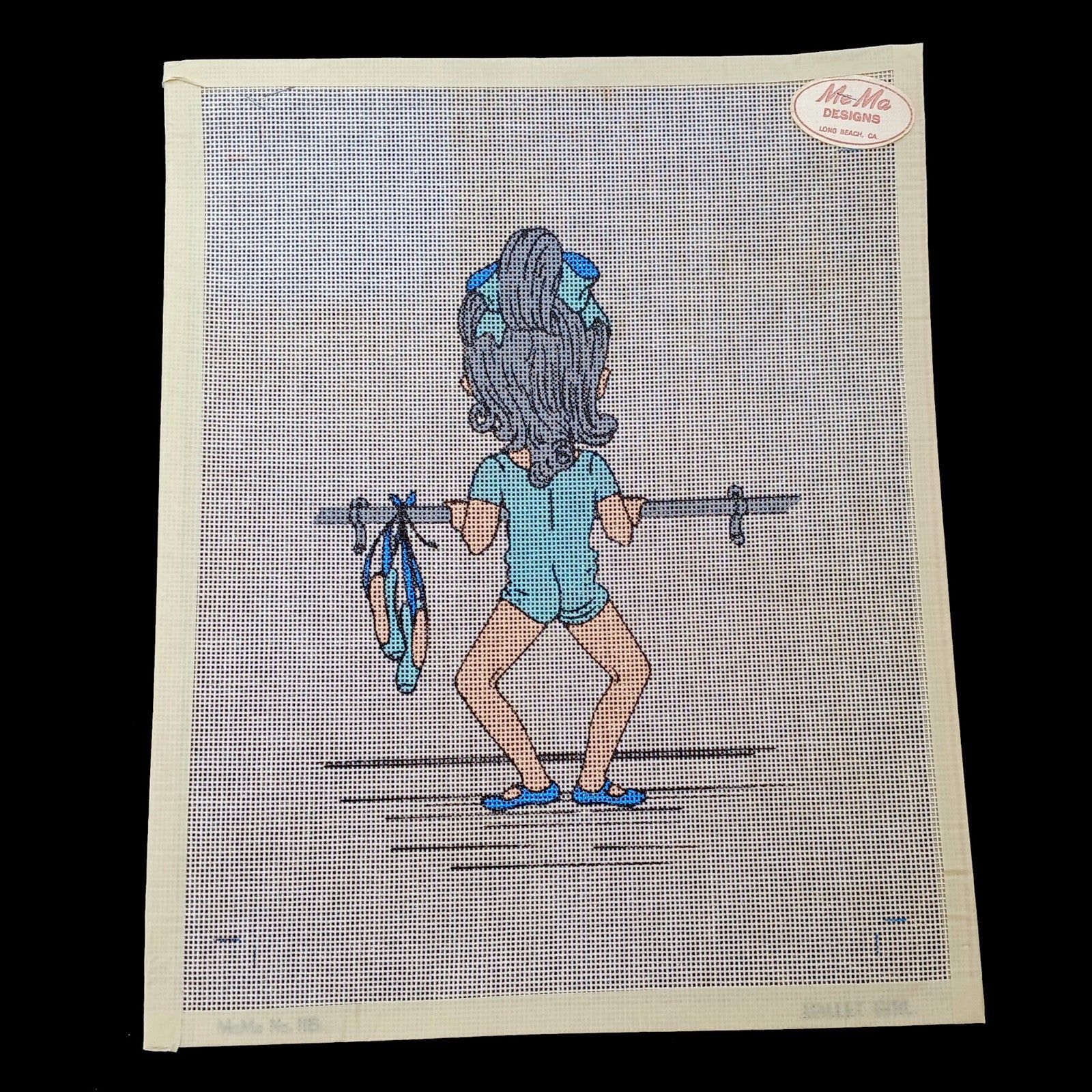 MEMA DESIGNS NEEDLEPOINT CANVAS:  BALLET GIRL    BM1