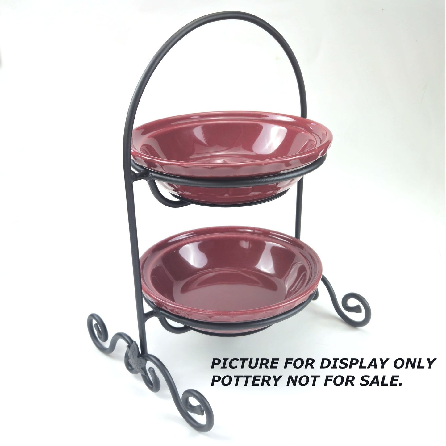 LONGABERGER WROUGHT IRON:  SMALL 2 PIE SERVER   NIB0