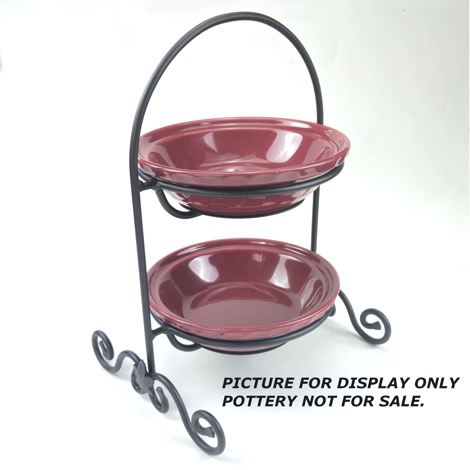 LONGABERGER WROUGHT IRON:  SMALL 2 PIE SERVER   NIB0