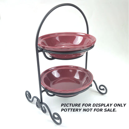 LONGABERGER WROUGHT IRON:  SMALL 2 PIE SERVER   NIB0