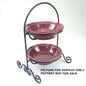 LONGABERGER WROUGHT IRON:  SMALL 2 PIE SERVER   NIB0