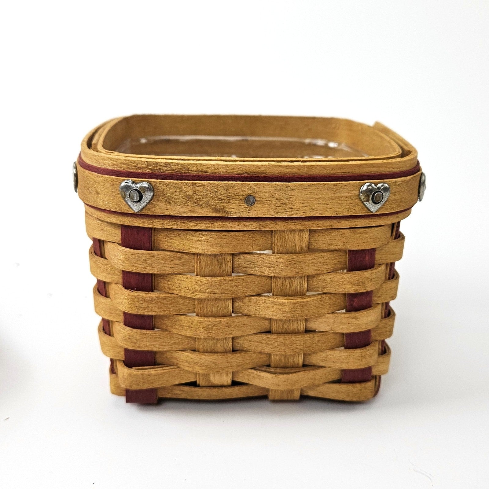 2002 LONGABERGER SMALL SWEETEST GIFT SWEETHEART BASKET SET:  RING BOX3